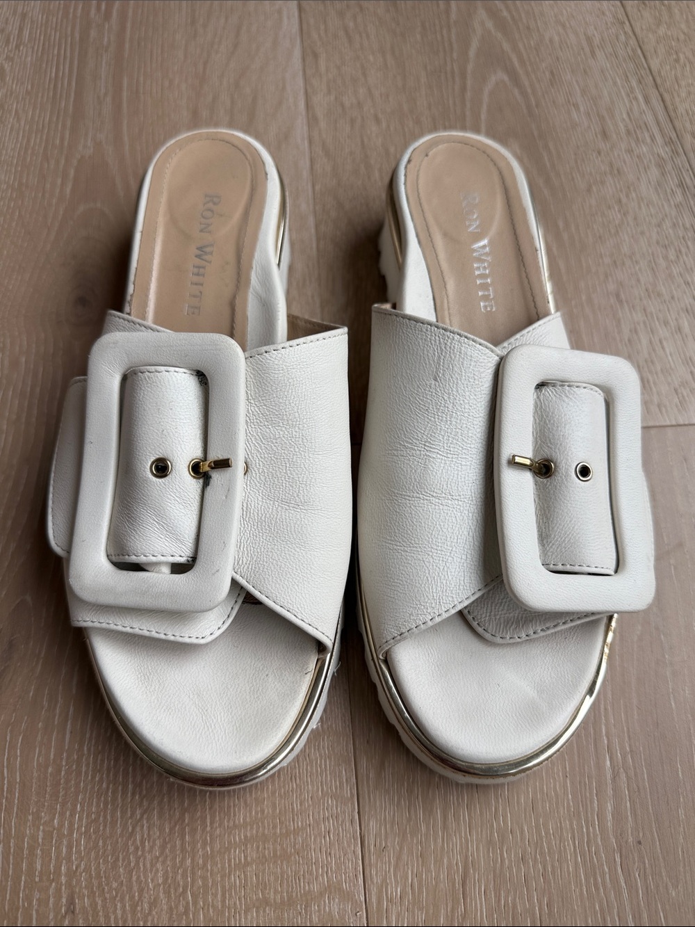 Ron White Candra Slide Sandal Italy $395 size 37